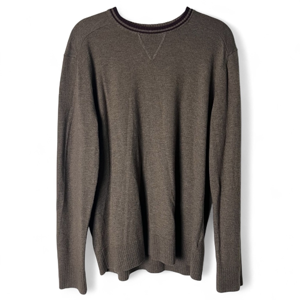Smartwool - Men's Merino Wool Blend Brown Crewneck Sweater -‎ Sz. L
